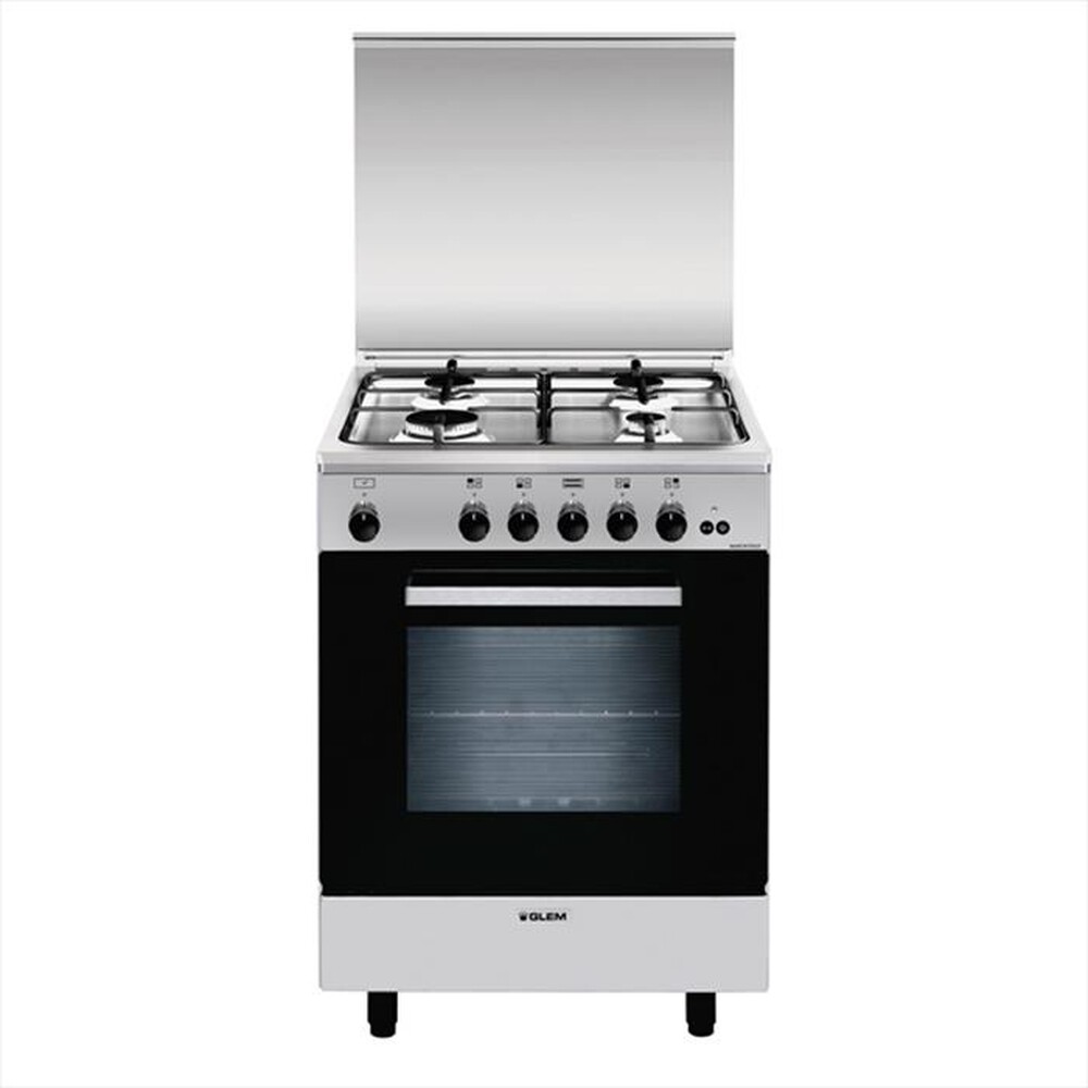 "GLEM GAS - Cucina a gas A664GI Classe A-Inox"