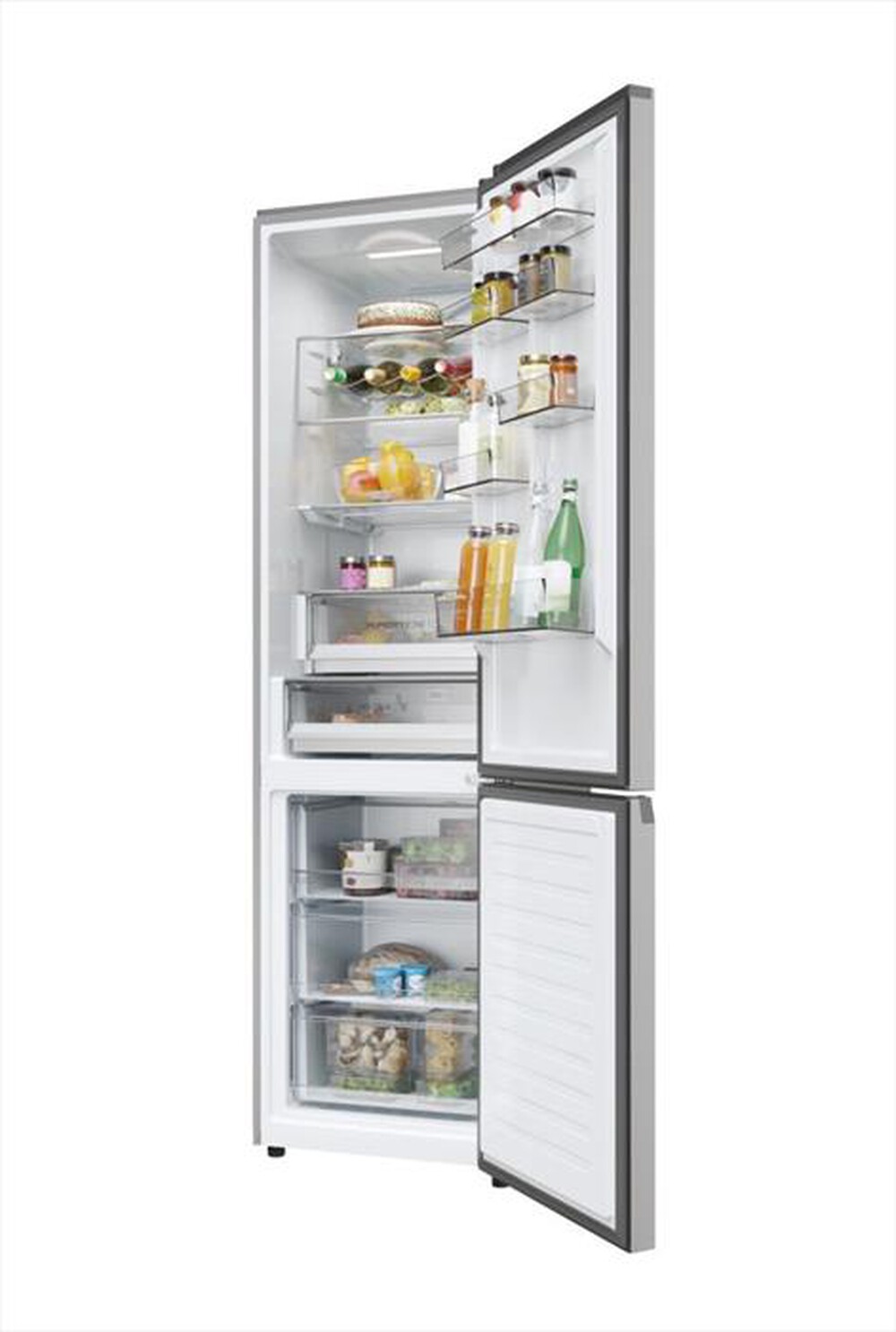 "HAIER - Frigorifero combinato HDPW5620CNPK Classe C 406 lt-Argento"