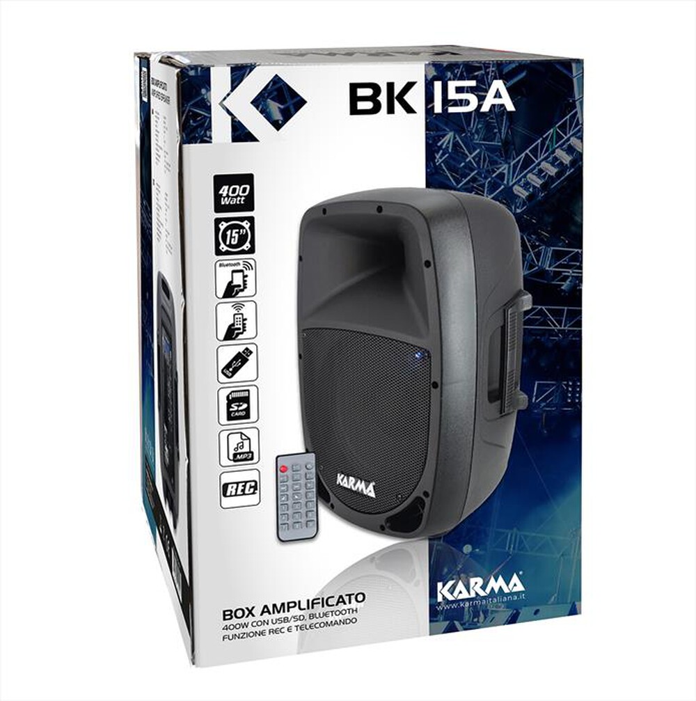 "KARMA - Diffusore singolo BK 15A-nero"