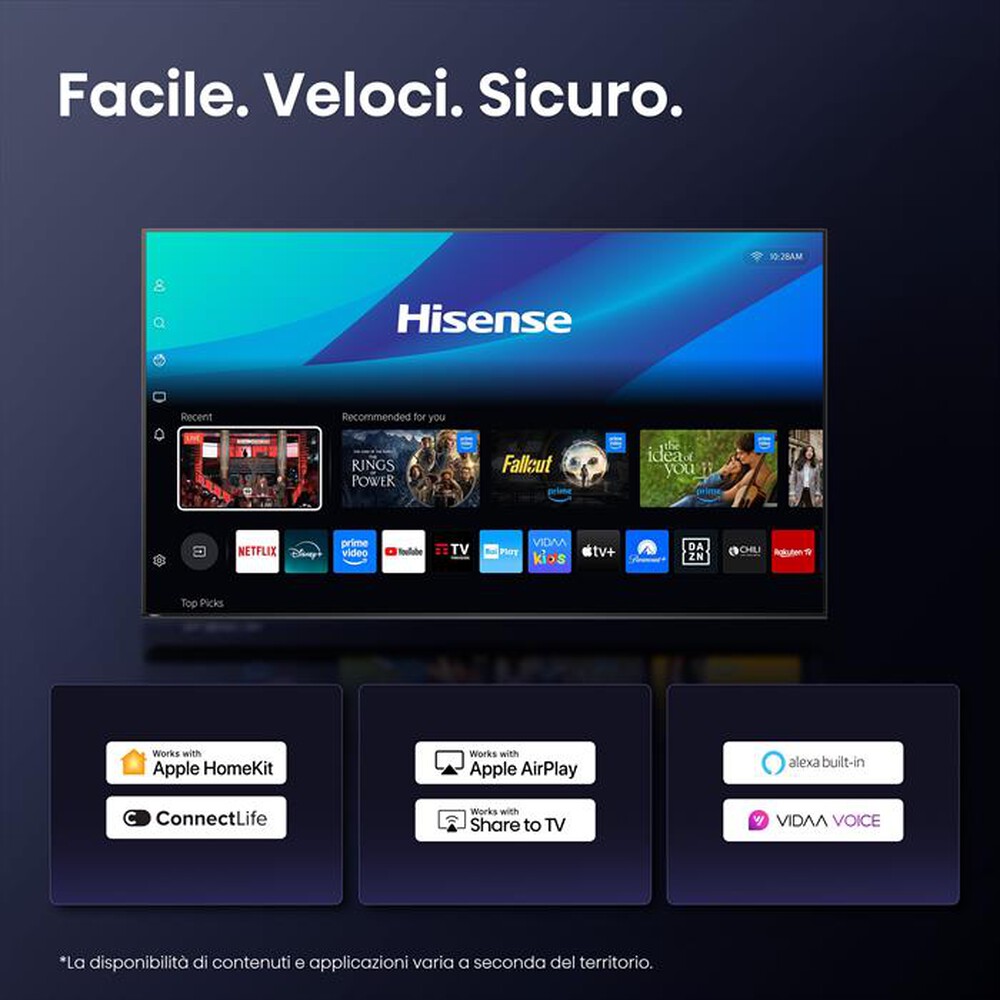 Immagine del prodotto HISENSE - Smart TV OLED 4K 65" 65A85Q-NERO