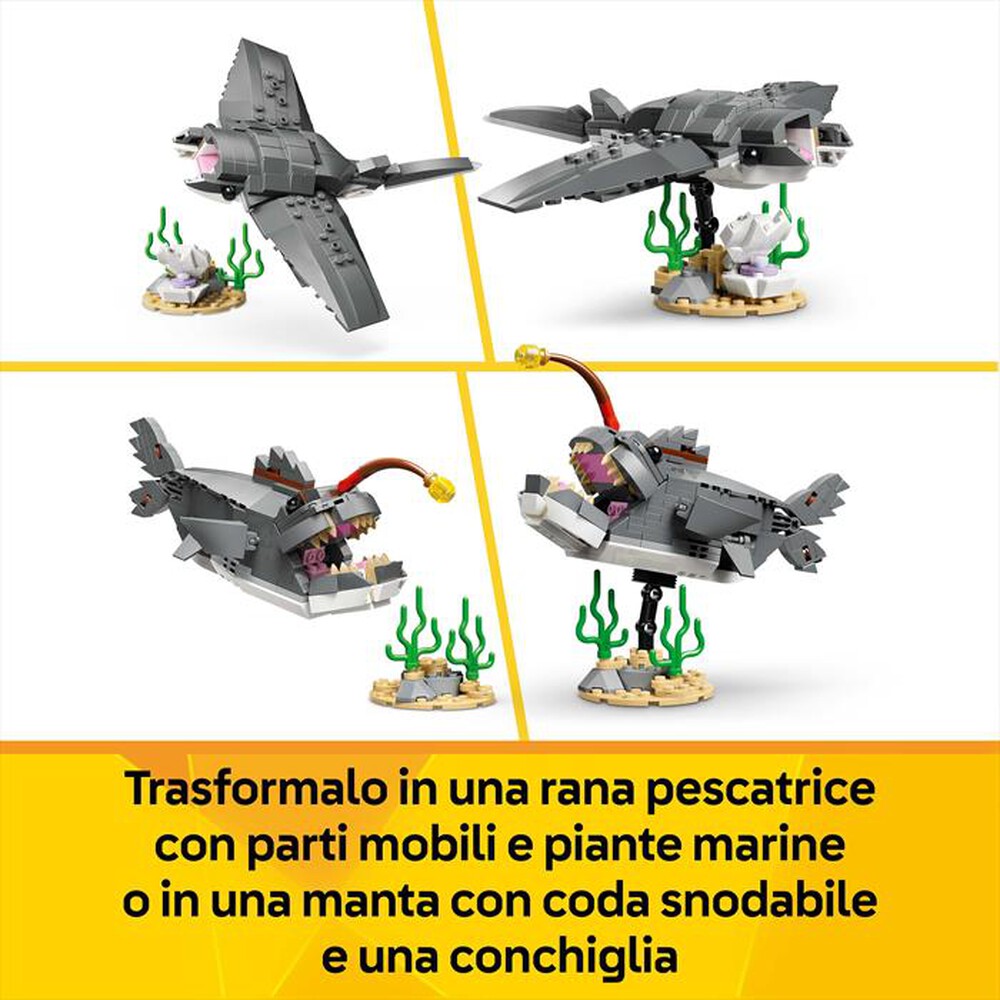 Immagine del prodotto LEGO - CREATOR 3IN1 Squalo con scrigno del tesoro - 31381