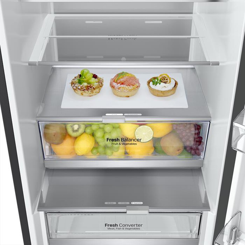 "LG - Frigorifero combinato GBB72BM9DQ Classe D 387L-Nero"