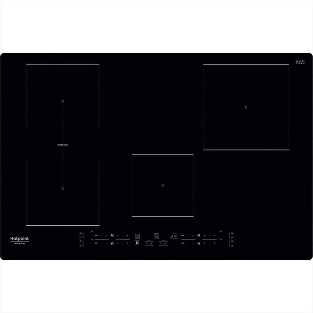"HOTPOINT ARISTON - Piano cottura induzione HB 0577B NE 77 cm-Nero"
