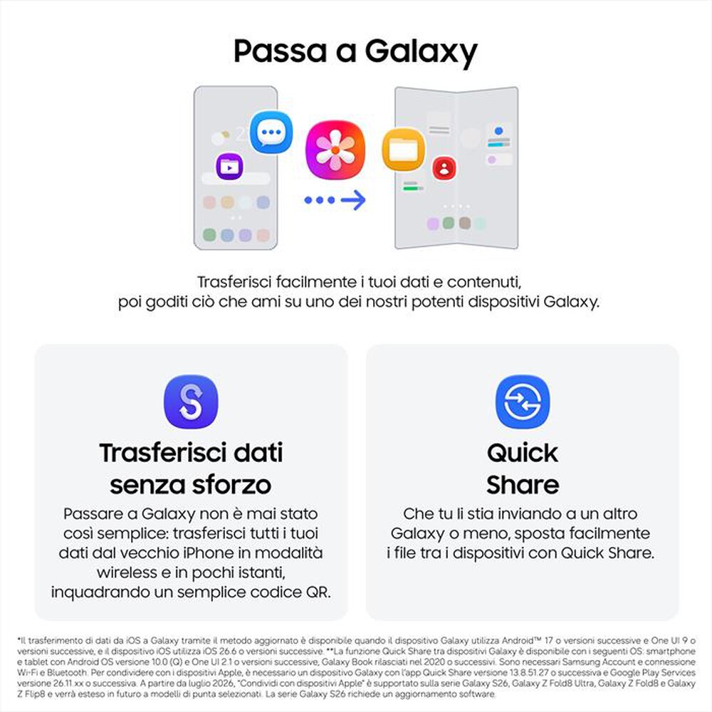 Immagine del prodotto SAMSUNG - Galaxy Z Fold8 Ultra 12+256GB-Violet Shadow