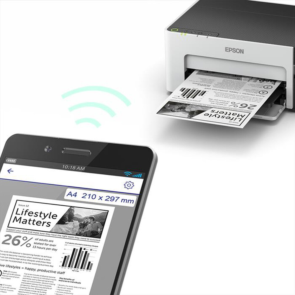 "EPSON - ECOTANK ET-M1120-Bianco / Opaca"