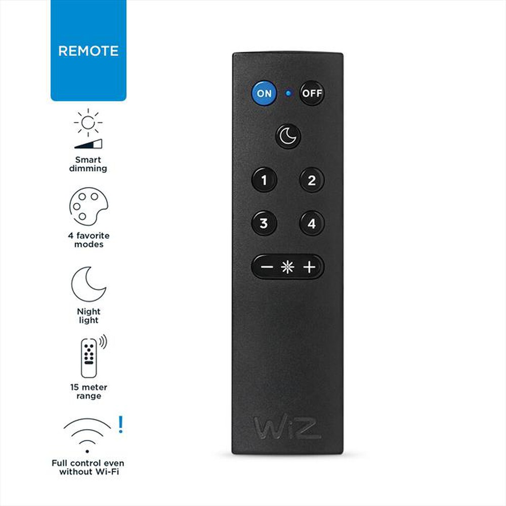 "WIZ - REMOTE CONTROL-Nero"