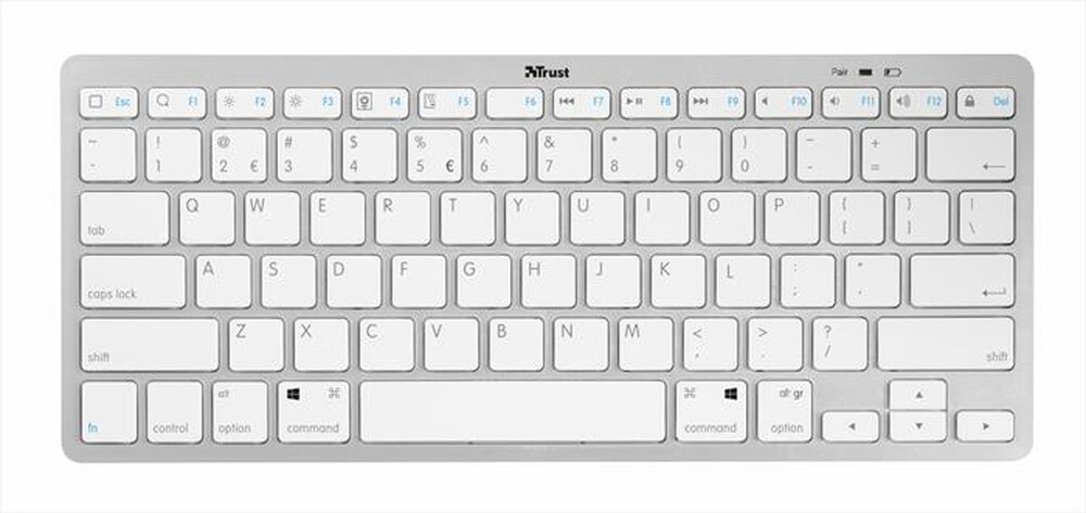 "TRUST - NADO WLS BT KEYB IT-Silver/White"