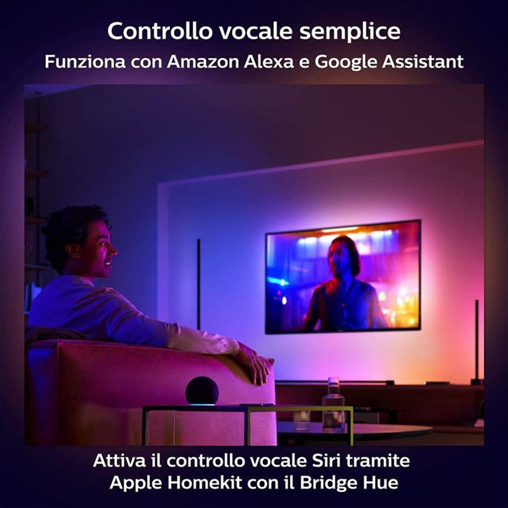 "PHILIPS - HUE GRADIENT SIGNE LAMPADA TAVOLO BIANCA-Multicolore"