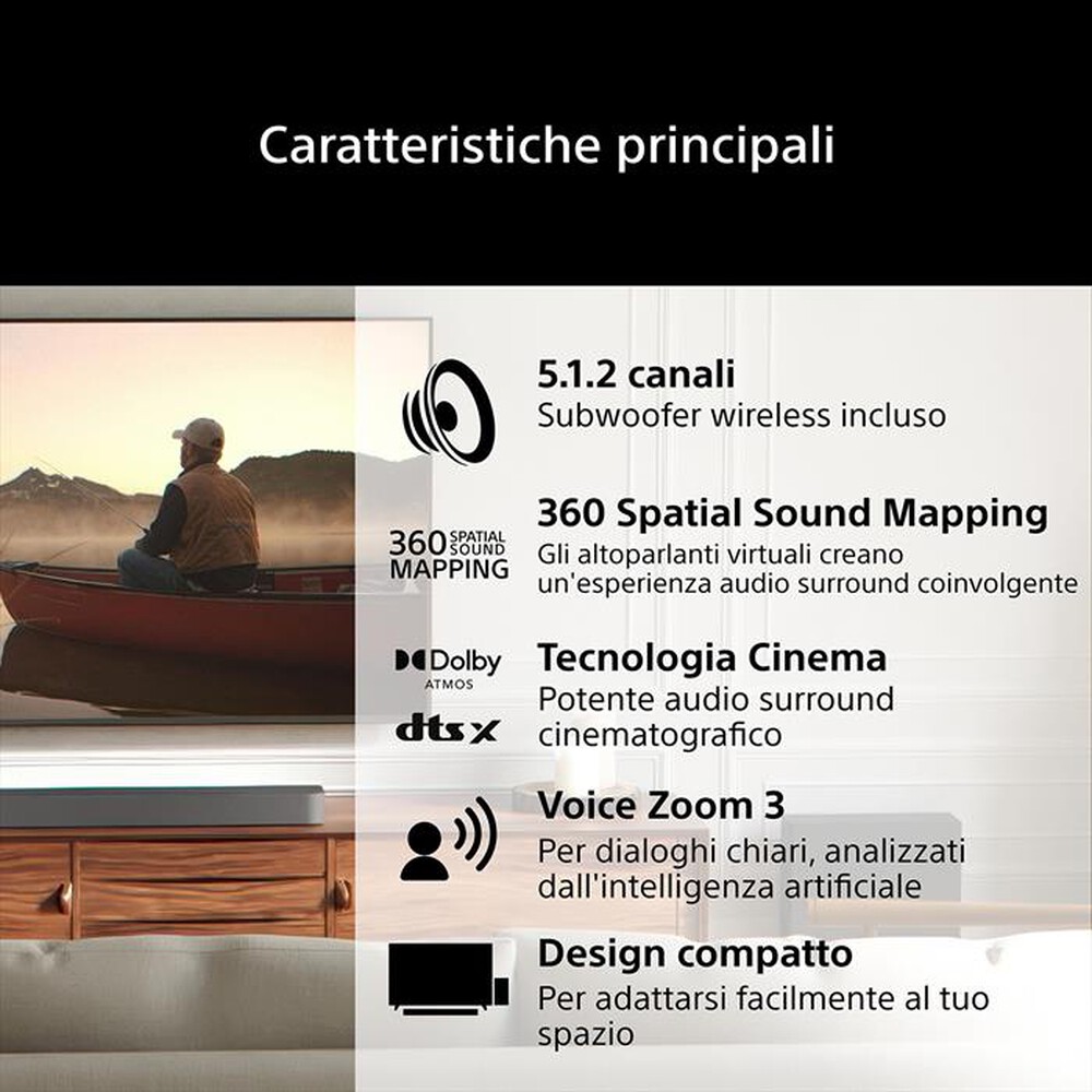 Immagine del prodotto SONY - BRAVIA THEATRE BAR 7 KIT HTA7100KIT.CEL-NERO