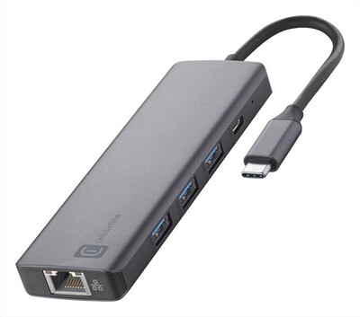 CELLULARLINE - HUB PRO a 9 porte-Nero