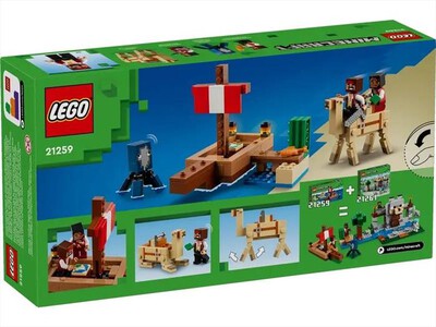 LEGO - IL VIAGGIO DEL GALEONE DEI PIRATI- 21259-Multicolore