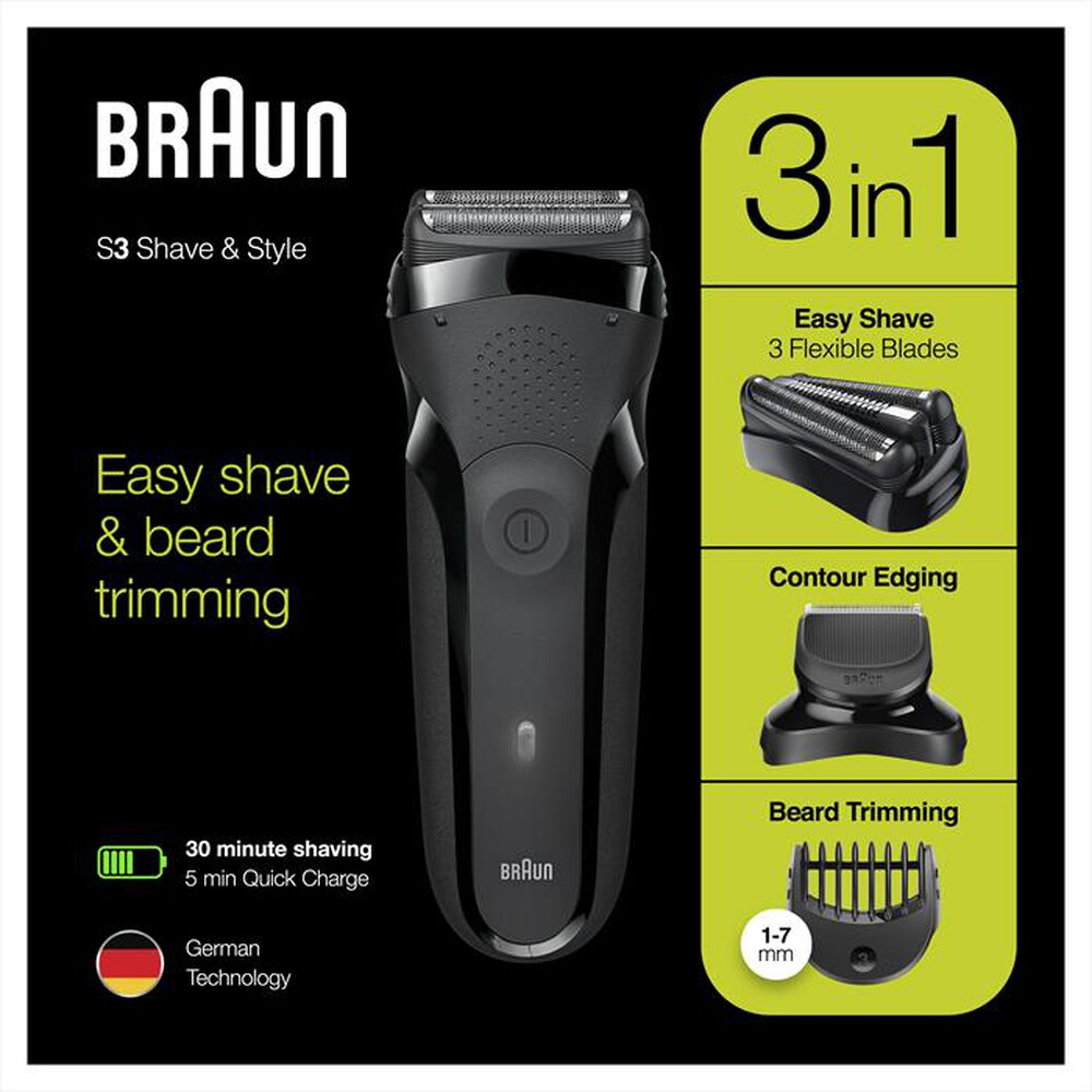"BRAUN - SERIES 3 300BT-NERO"