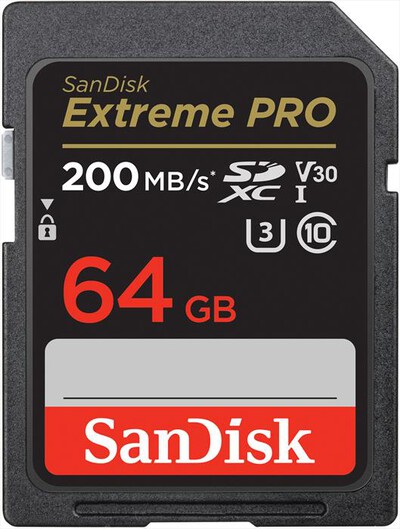 SANDISK - SD EXTREME PRO V30 U3 64GB,  SANDISK - SD EXTREME PRO V30 U3 64GB
