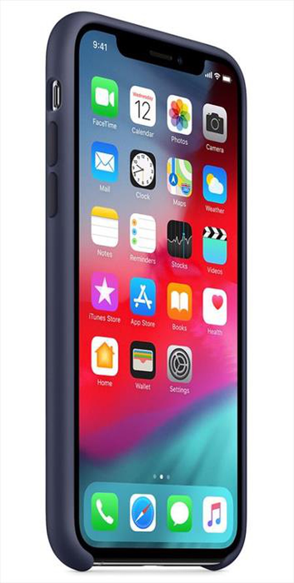 "APPLE - Custodia in silicone per iPhone XS MAX-Blu Notte"