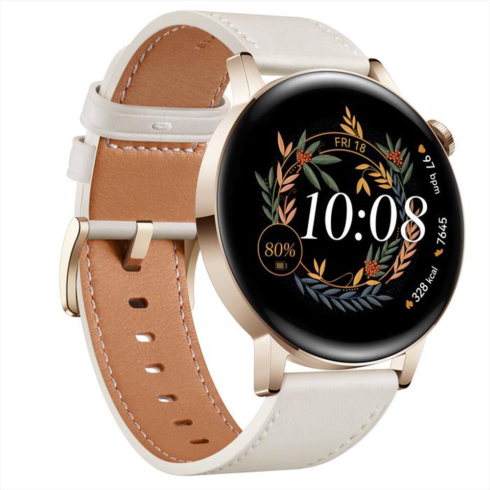 "HUAWEI - WATCH GT3 42MM CLASSIC-White Leather"