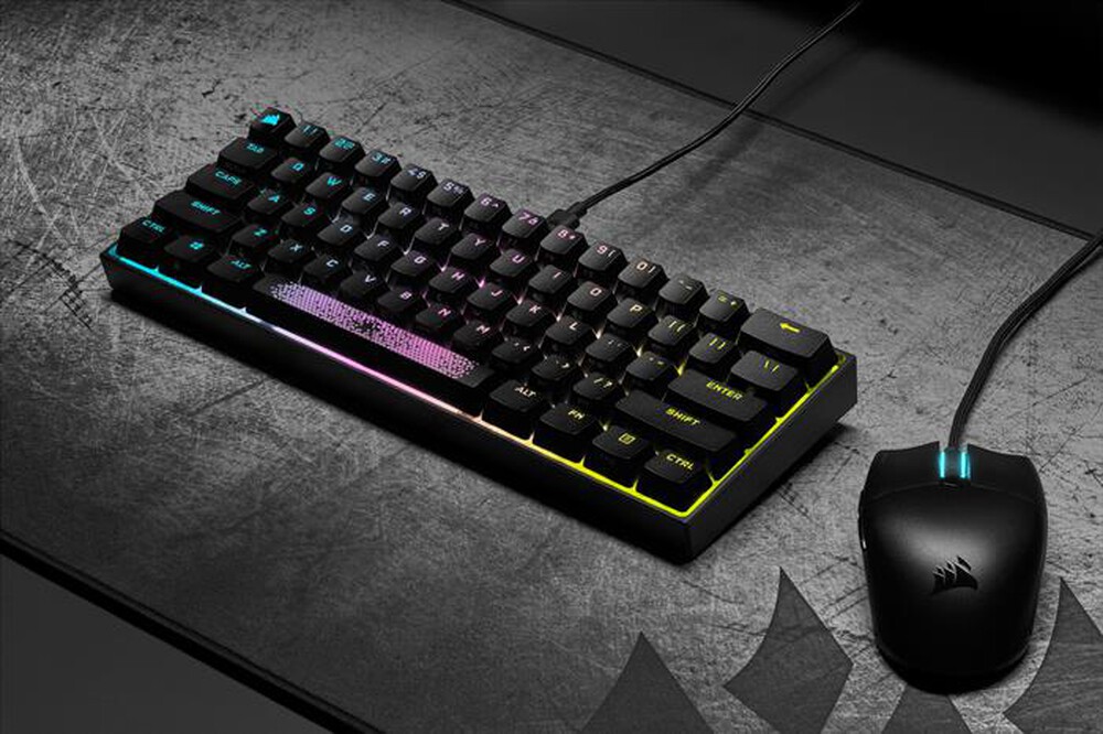 "CORSAIR - Tastiera K65 RGB MINI-Nero"