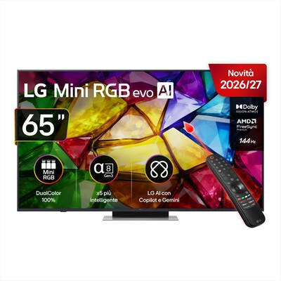 LG - Smart TV Mini LED RGB 4K 65" PRO 65MRGB88B6B-Charcoal Black