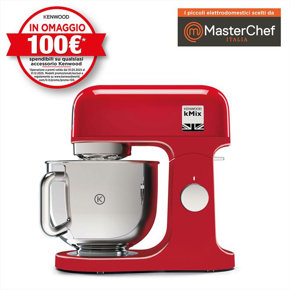 "KENWOOD. - Impastatrice planetaria kMix KMX750AR-Rosso"