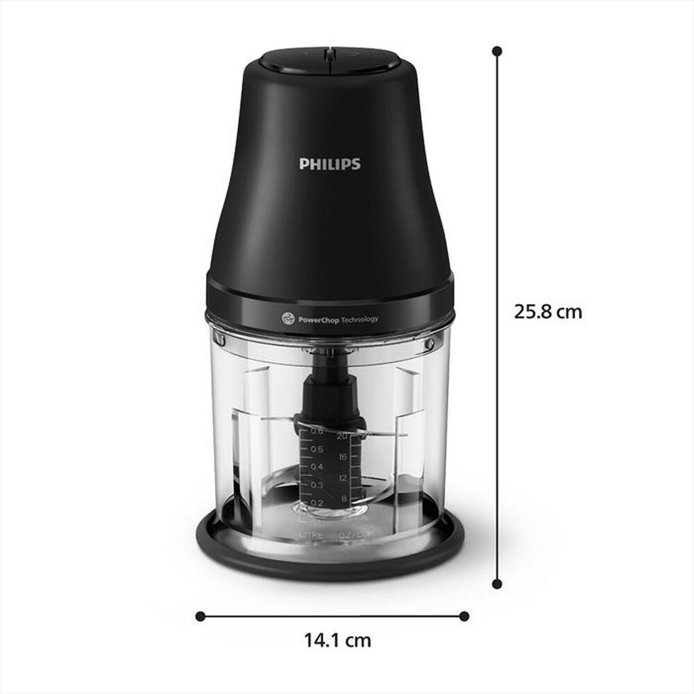 Immagine del prodotto PHILIPS - Tritatutto SERIE 3000 HR1501/00-Nero