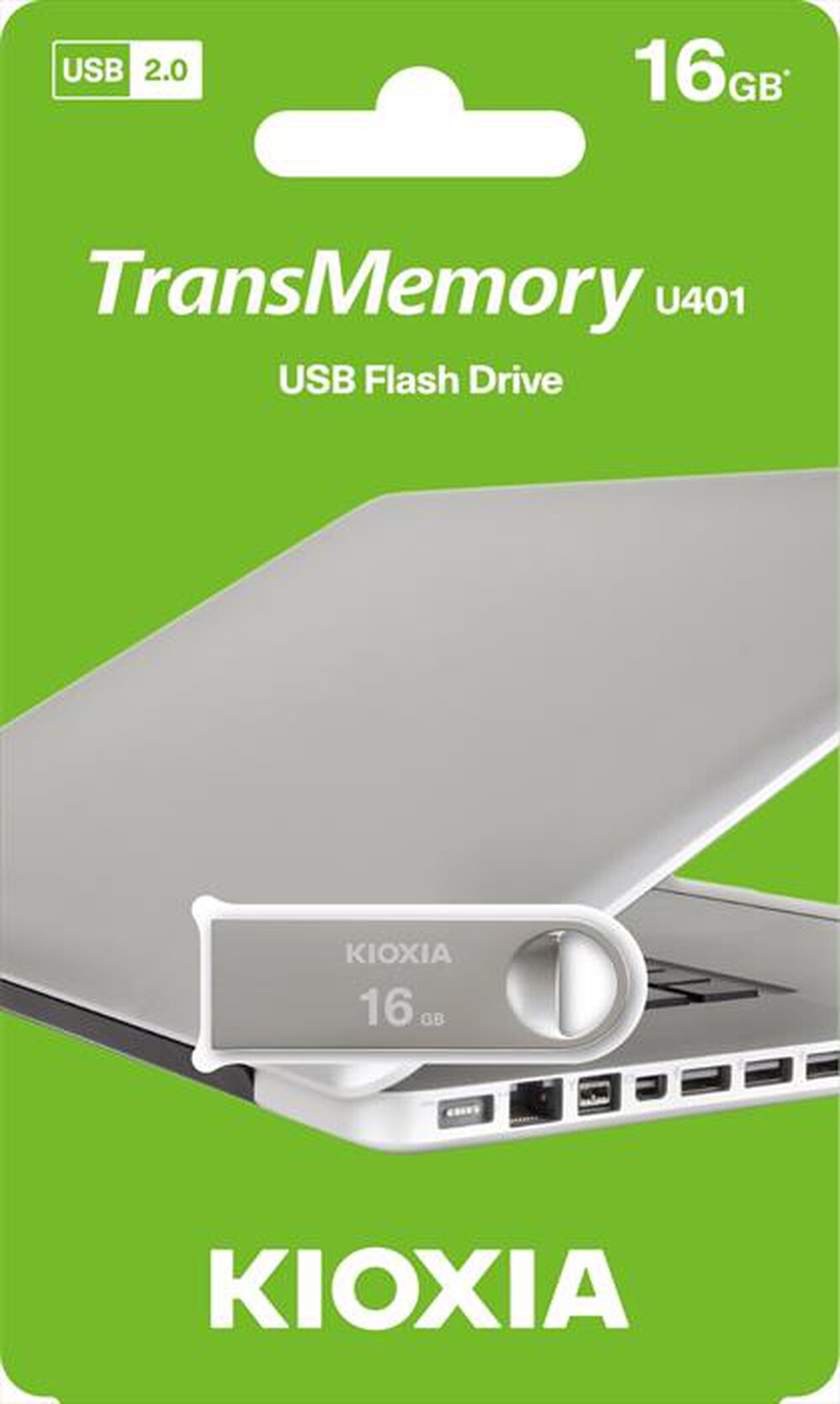 "KIOXIA - CHIAVETTA USB U401 OWAHRI 2.0 16GB-Grigio"