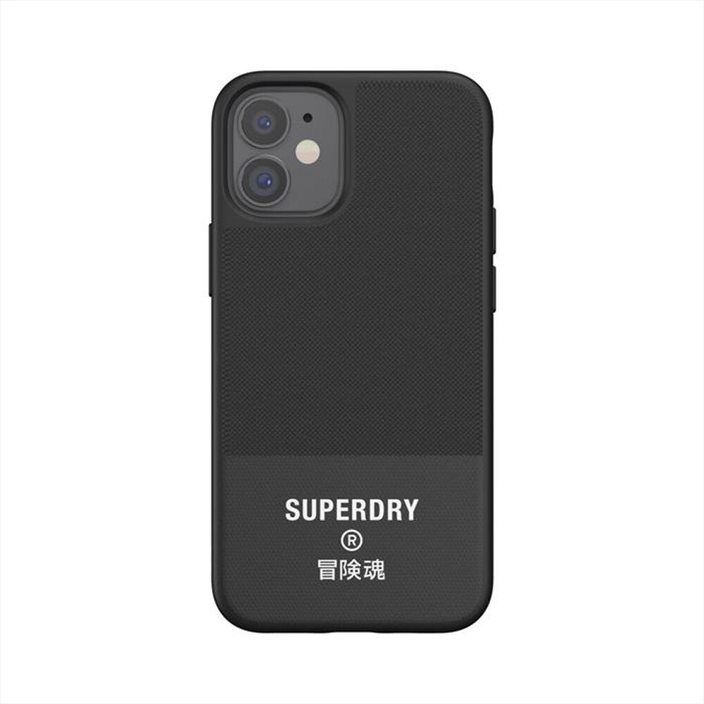 "SUPERDRY - 42585_ SUPERDRY COVER IPHONE 12/12 PRO - NERO / TPU e PC"