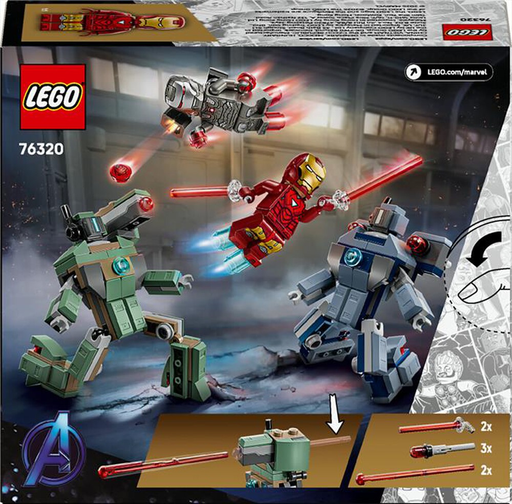 Immagine del prodotto LEGO - 76320 IRON MAN E WAR MACHINE E DRONI DI HAMMER-,