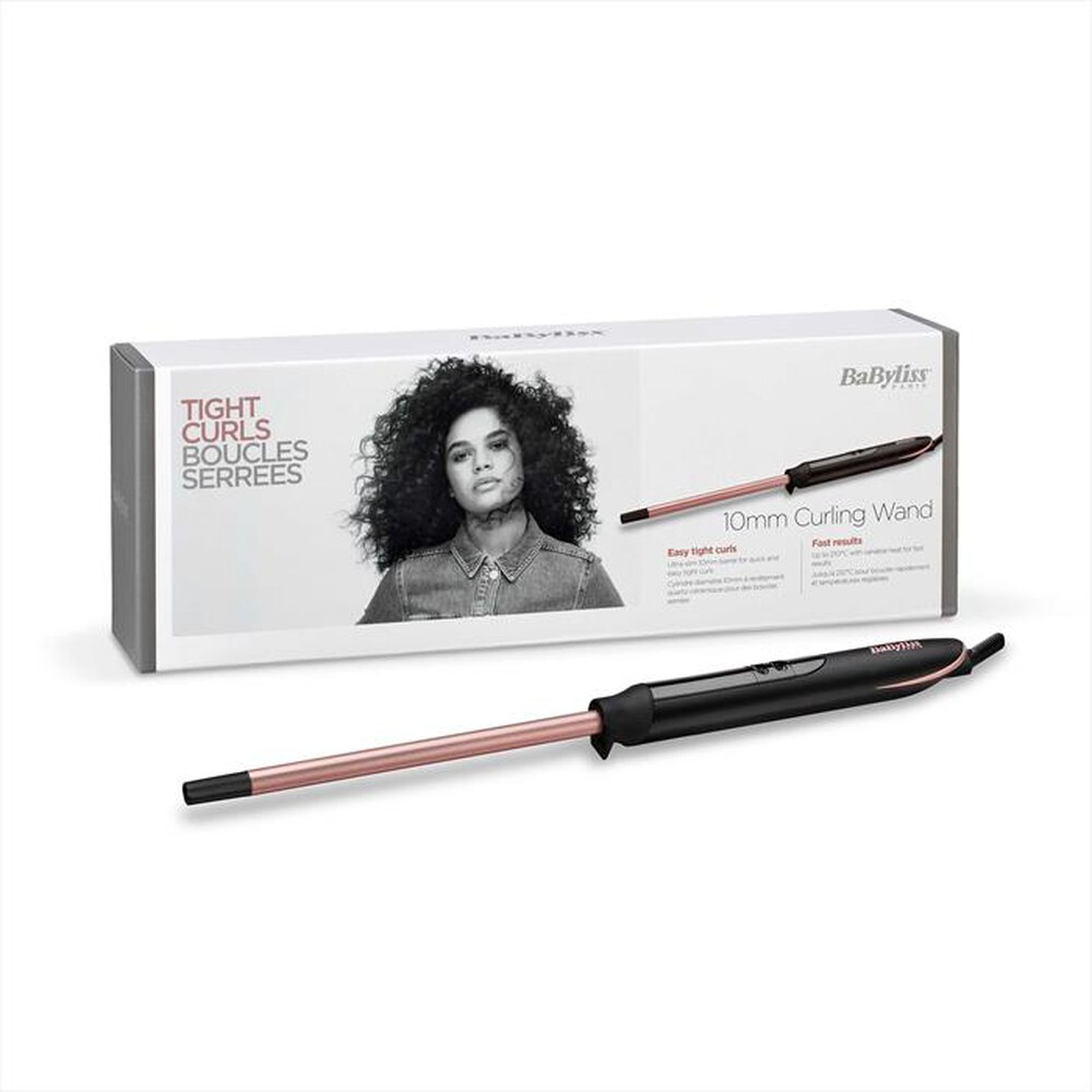 "BABYLISS - Ferro arricciacapelli C449E-Nero/Rosa"