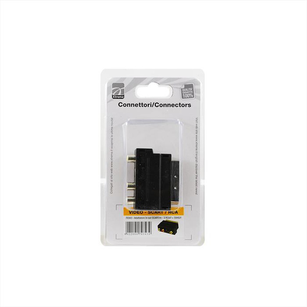 Immagine del prodotto XTREME - ADATTATORE SCART-NERO
