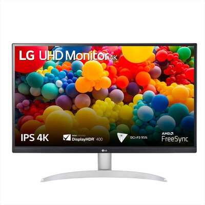 LG - Monitor LED 27" 27UP600P-W-Bianco