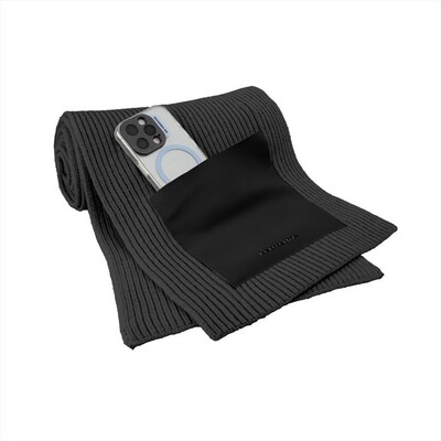 CASEME - Winter pocket scarf CMWINTER24PKSCARFK-Nero
