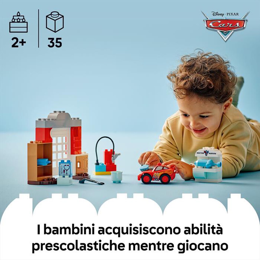 "LEGO - LA VISITA DI MCQUEEN ALLOFFICINA DI DOC-,"