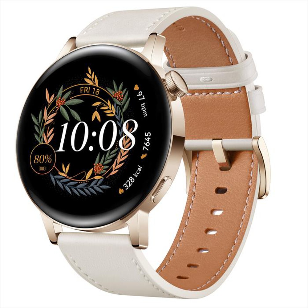 "HUAWEI - WATCH GT3 42MM CLASSIC-White Leather"