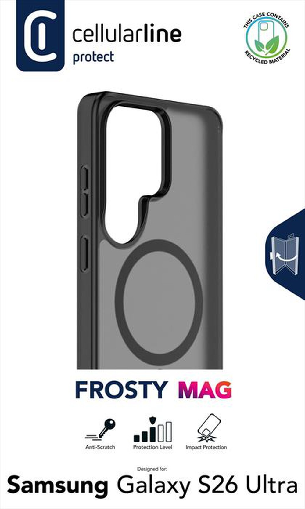 Immagine del prodotto CELLULARLINE - FROSTY MAG - GALAXY S26 ULTRA-Trasparente