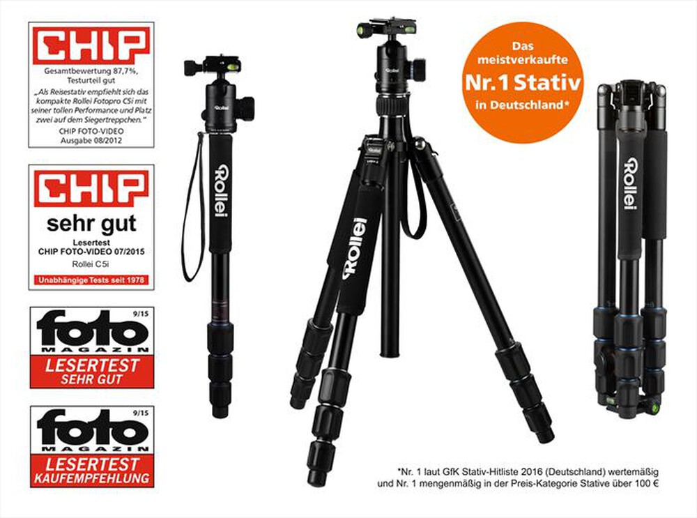 Immagine del prodotto REPORTER - AFOREP22610 Treppiede Rollei C5i