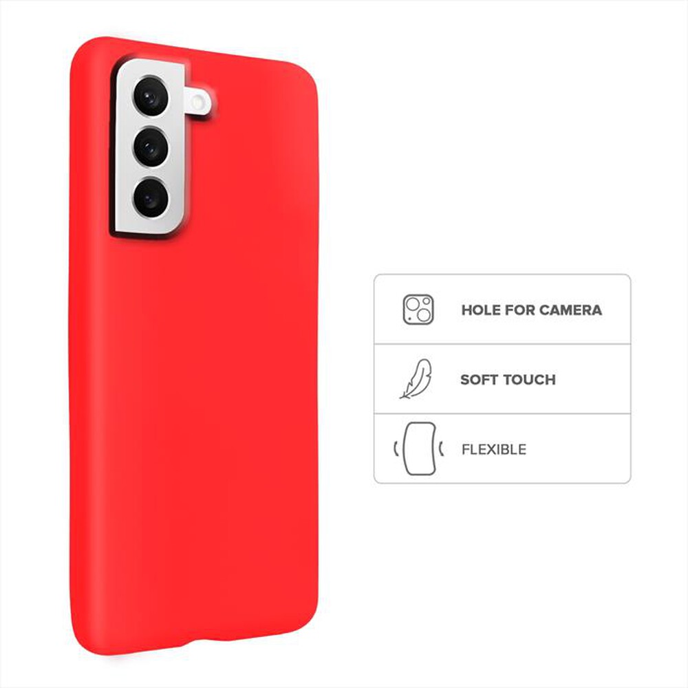 "SBS - Cover Rainbow TERBWSAS22PRED per Samsung S22+-Rosso"