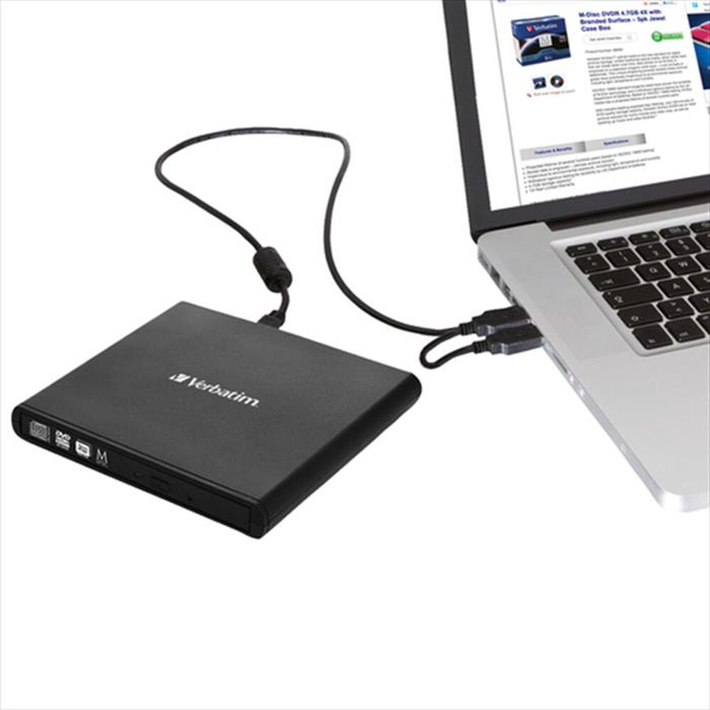 Immagine del prodotto VERBATIM - Slimline CD/DVD-Nero