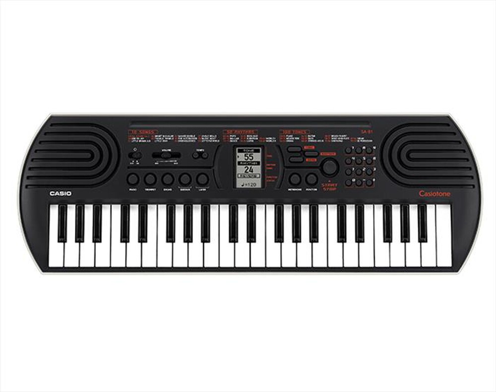 "CASIO - Tastiera musicale per bambini SA-81H7-NERO/GRIGIO CHIARO"