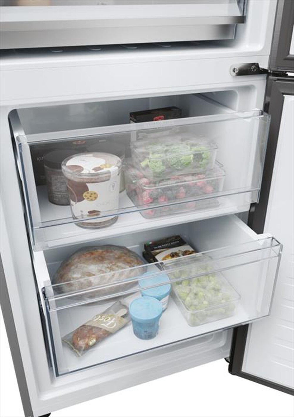 "HAIER - Frigorifero combinato HDPW5620ANPD Classe A 409 lt-Platino"