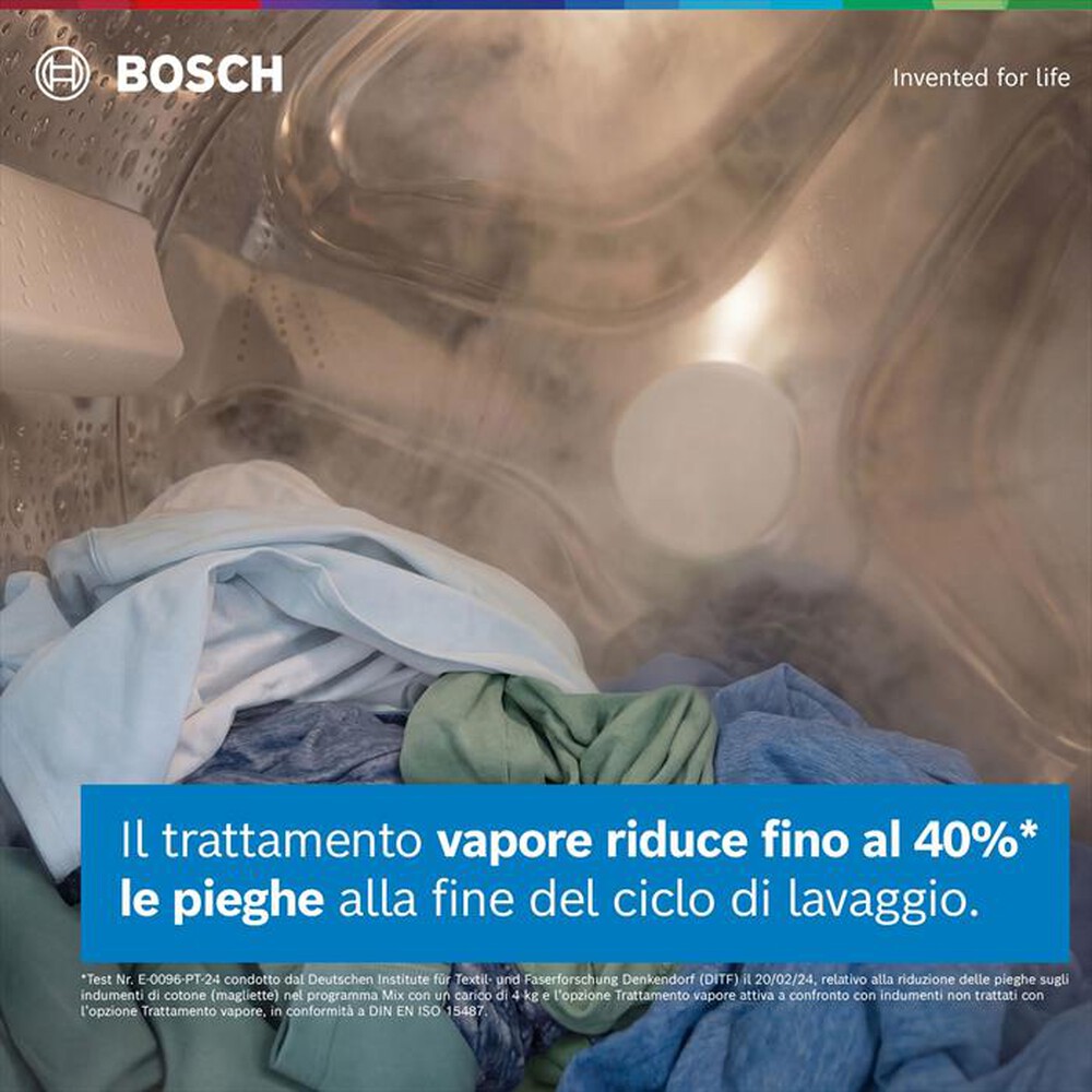 Immagine del prodotto BOSCH - Lavatrice Serie 6 WGH24400IT 9Kg 1400g/m Classe A-BIANCA