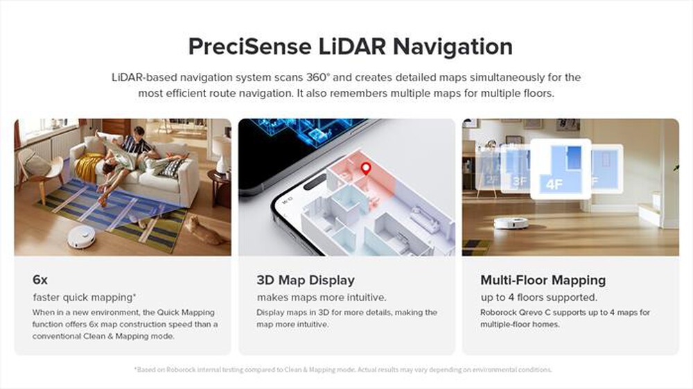 Immagine del prodotto ROBOROCK - Aspirapolvere robot QREVO 5AE-Nero