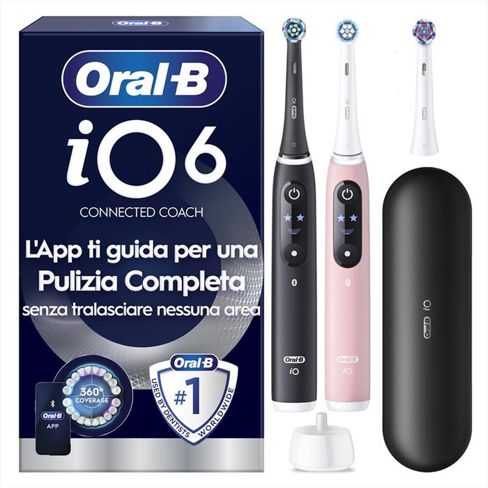 Immagine del prodotto ORAL-B - Spazzolino elettrico IO6 DUO BOX-NERO/ROSA