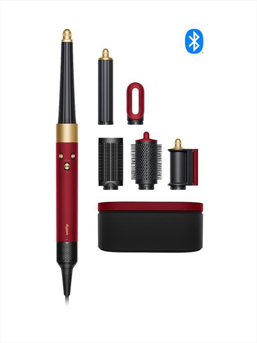 DYSON - Styler AIRWRAP i.d. LISCI E MOSSI-RED VELVET GOLD