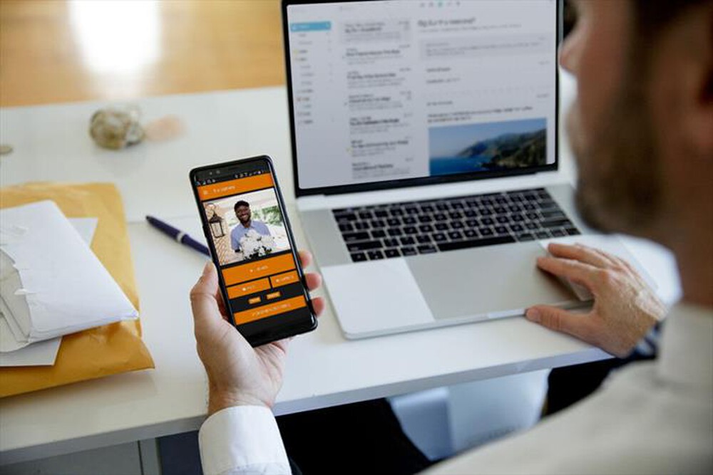 "BRINNO - DUO SPIONCINO DIGITALE ARGENTO WIFI-Nero / Argento"