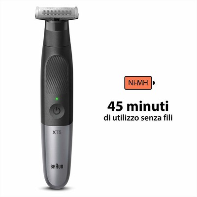 BRAUN - Regolabarba SERIES X XT5100-NERO/GRIGIO METALLIZZATO