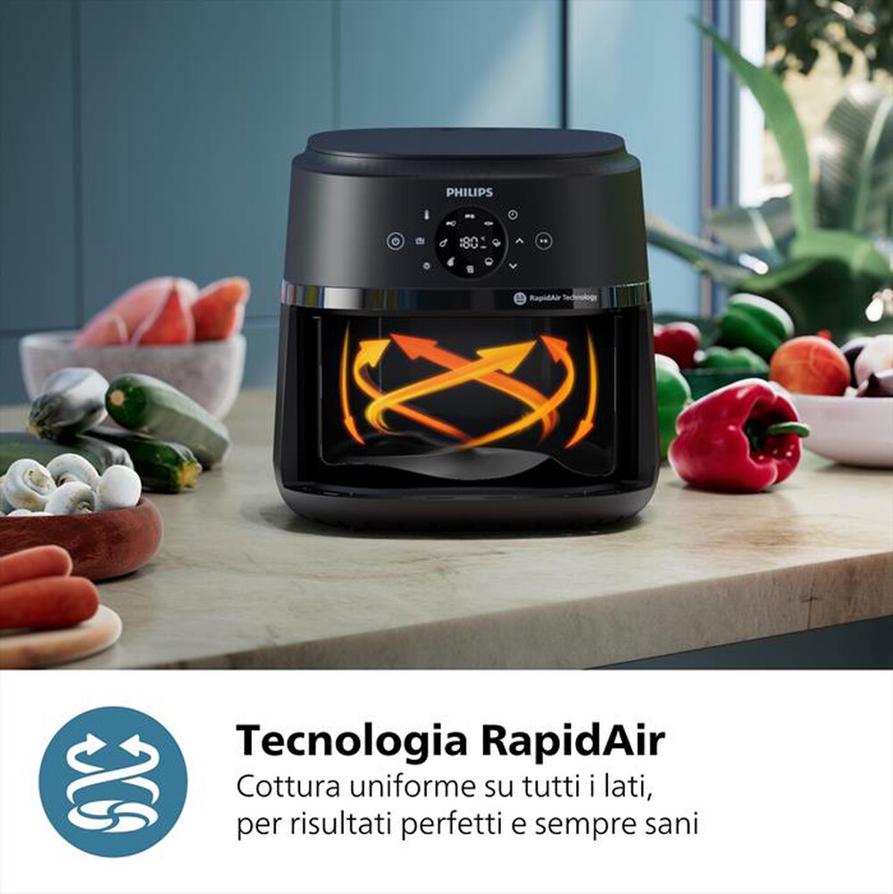 "PHILIPS - Friggitrice ad aria AIRFRYER SERIE 2000 NA231/00-Nero"