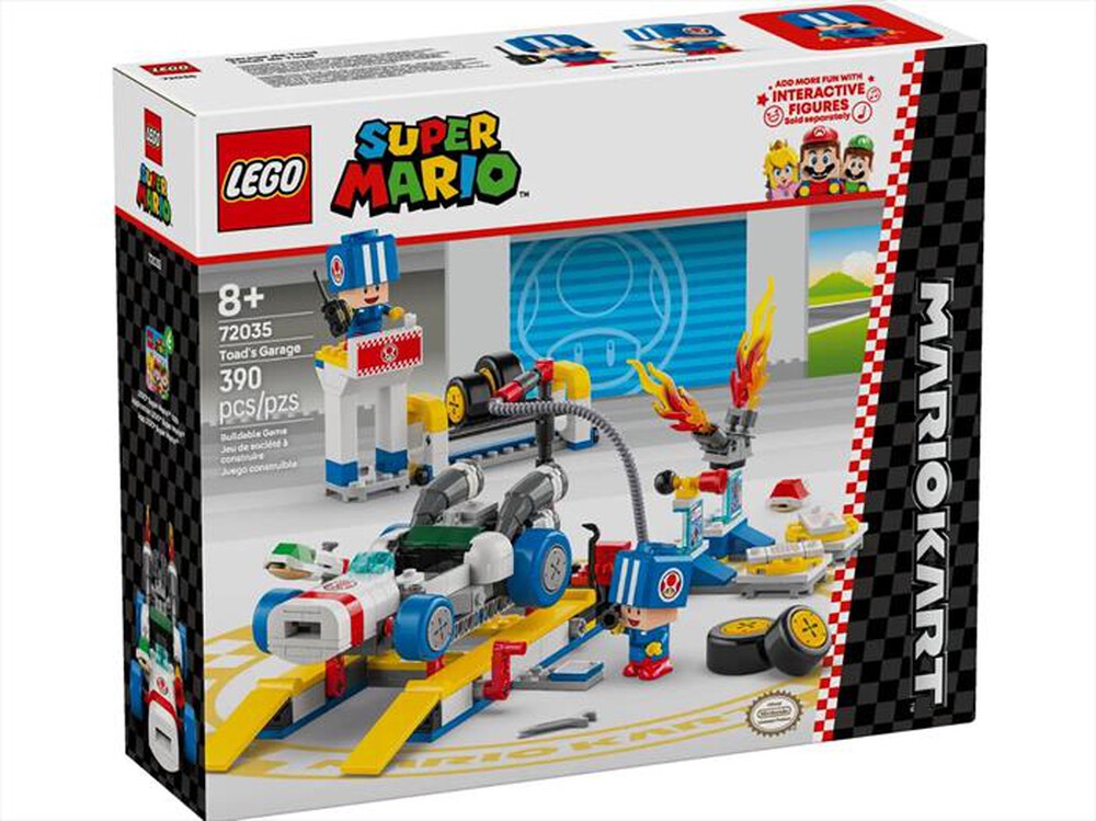 "LEGO - SUPER MARIO Mario Kart: Officina di Toad - 72035-Multicolore"