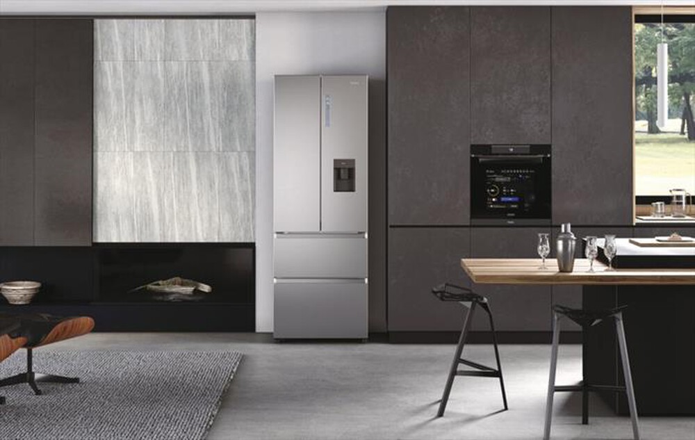 Immagine del prodotto HAIER - Frigorifero 4 porte HFR7720DWMP Classe D 477 lt-Platino, Stainless steel