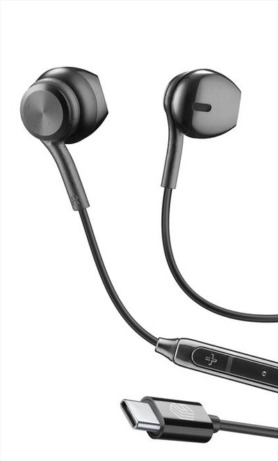 CELLULARLINE - Auricolare cuffia AUCAPSULEMSTYPEC2K-Nero