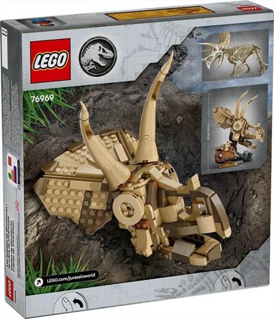LEGO - JURASSIC WORLD Fossili di dinosauro: teschio-76969-Multicolore