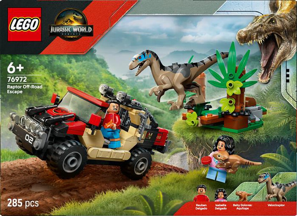 Immagine del prodotto LEGO - JURASSIC WORLD Fuga da Raptor su fuoristrada 76972
